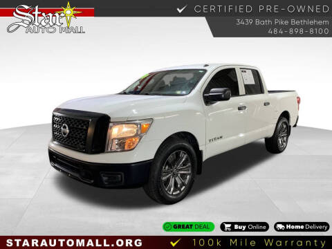 2019 Nissan Titan for sale at STAR AUTO MALL 512 in Bethlehem PA