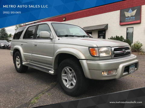 2000 Toyota 4Runner for sale at METRO AUTO SALES LLC in Lino Lakes MN