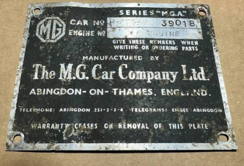 1959 MG MGA