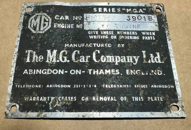 1959 MG MGA