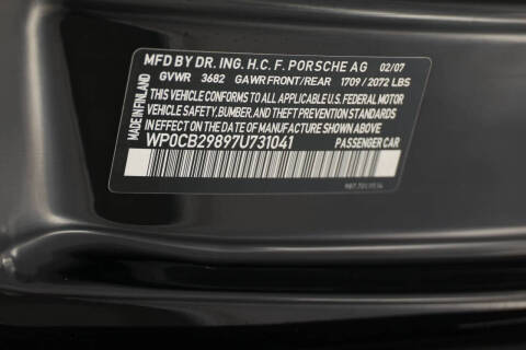 2007 Porsche Boxster S