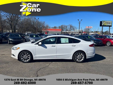 2017 Ford Fusion for sale at Car Zone in Otsego MI