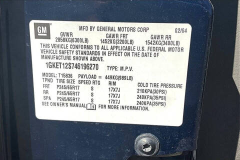 2004 GMC Envoy XUV SLT