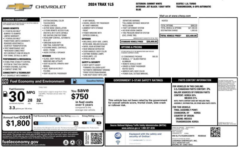 2024 Chevrolet Trax LS