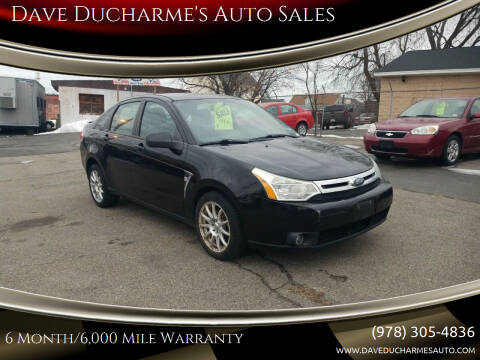 2008 Ford Focus for sale at Dave Ducharme's Auto Sales in Lowell MA