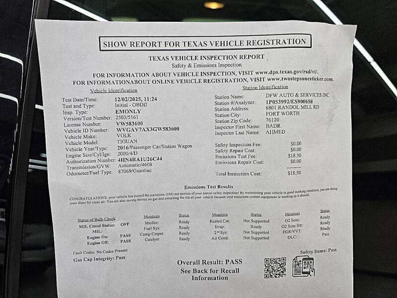 2016 Volkswagen Tiguan