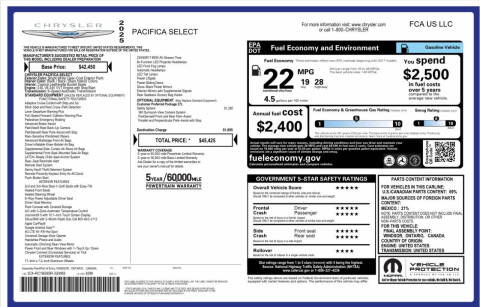 2025 Chrysler Pacifica Select