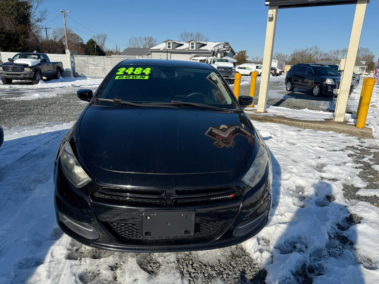 Black 2015 Dodge Dart SXT SXT 4dr Sedan 2