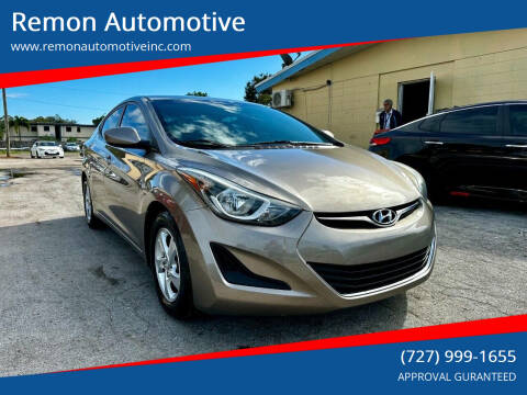 2014 Hyundai Elantra for sale at Remon Automotive in Saint Petersburg FL