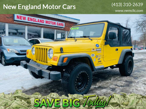 2004 Jeep Wrangler for sale at New England Motor Cars in Springfield MA