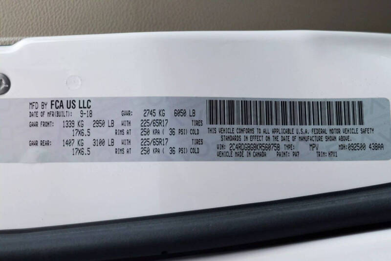 2019 Dodge Grand Caravan SE