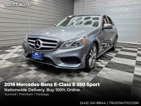 2016 Mercedes-Benz E-Class E 350