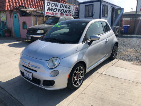 2012 FIAT 500 for sale at DON DIAZ MOTORS in San Diego CA