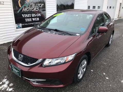 2015 Honda Civic for sale at HILLTOP MOTORS INC in Caribou ME