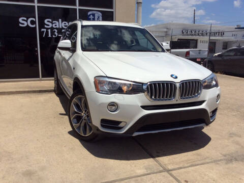 2016 BMW X3 for sale at SC SALES INC in Houston TX