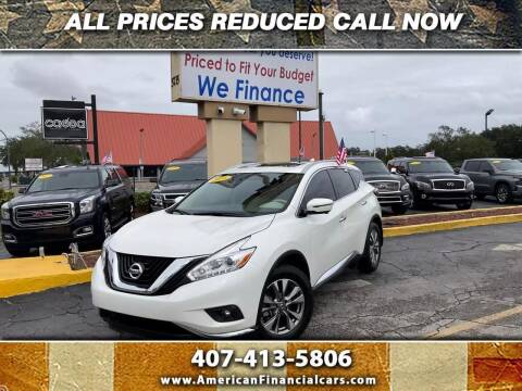 2018 Nissan Murano for sale at American Financial Cars in Orlando FL
