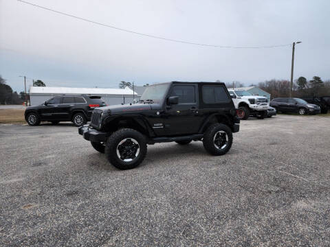 2014 Jeep Wrangler for sale at Carworx LLC in Dunn NC