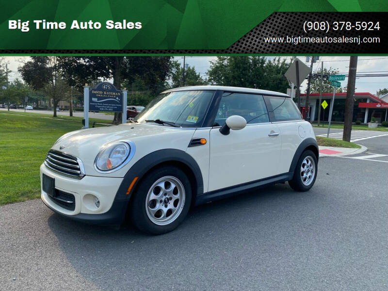 2012 MINI Cooper Hardtop for sale at Big Time Auto Sales in Vauxhall NJ