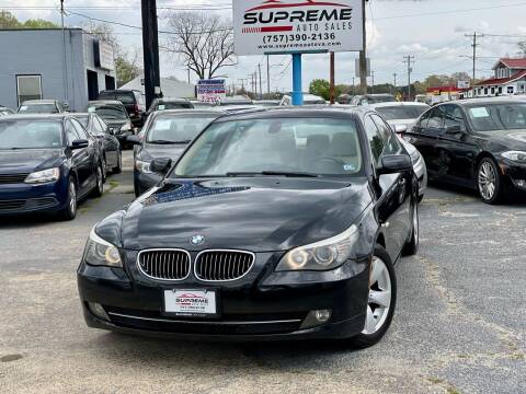 2008 BMW 5 Series for sale at Supreme Auto Sales in Chesapeake VA