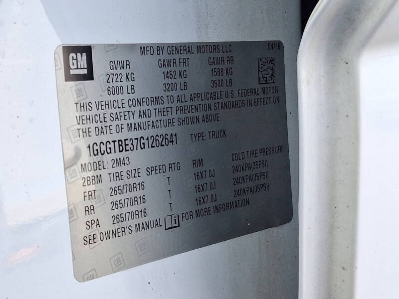 2016 Chevrolet Colorado