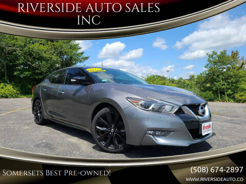 2017 Nissan Maxima for sale at RIVERSIDE AUTO SALES INC in Somerset MA
