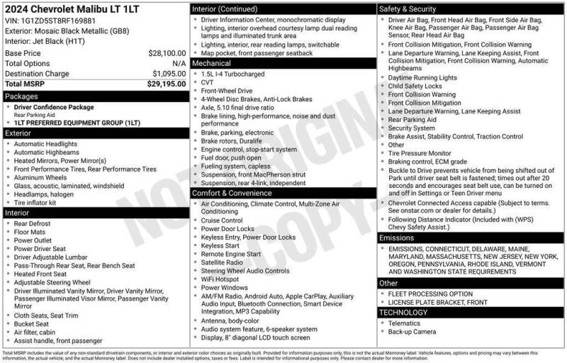 2024 Chevrolet Malibu LT