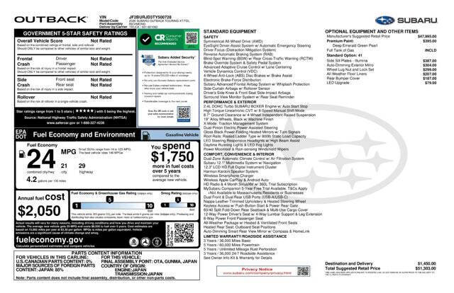 2026 Subaru Outback Touring XT