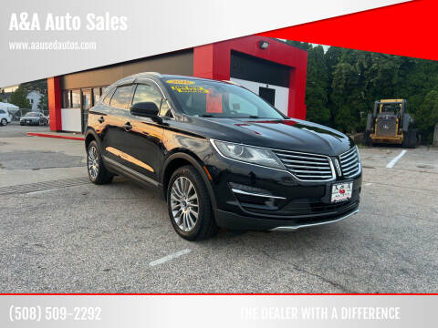 2016 Lincoln MKC for sale at A&A Auto Sales in Fairhaven MA