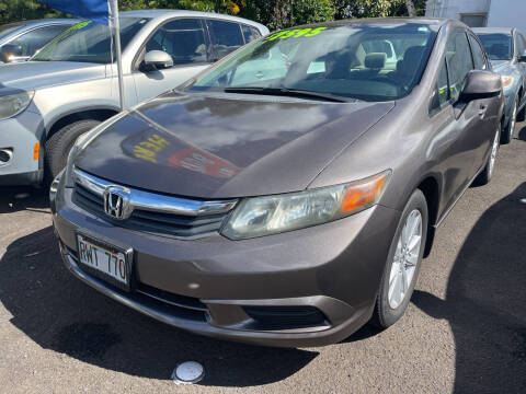 2012 Honda Civic for sale at PACIFIC ISLAND AUTO SALES in Wahiawa HI