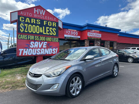 2013 Hyundai Elantra for sale at HW Auto Wholesale in Norfolk VA