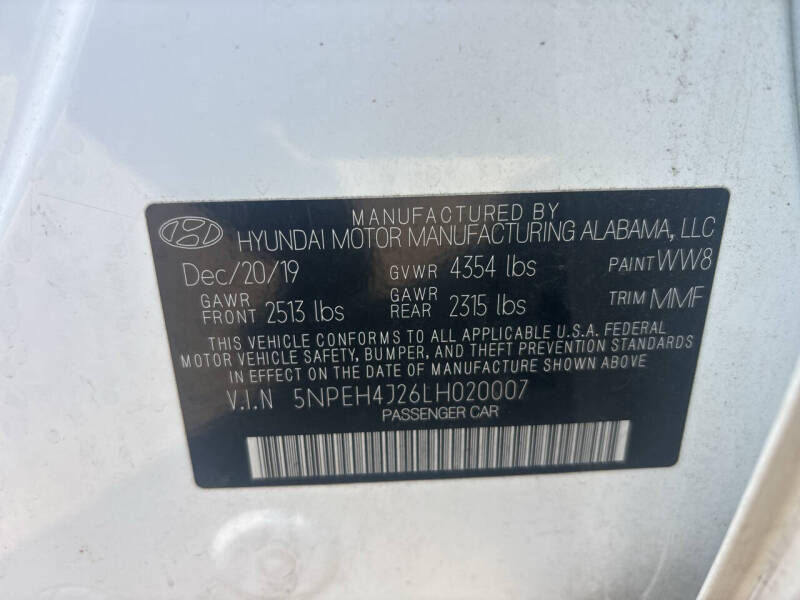 2020 Hyundai Sonata Limited