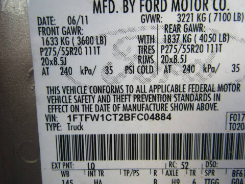 2011 Ford F-150 Lariat