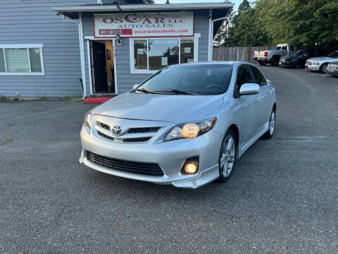 2013 Toyota Corolla for sale at Oscar Auto Sales in Tacoma WA