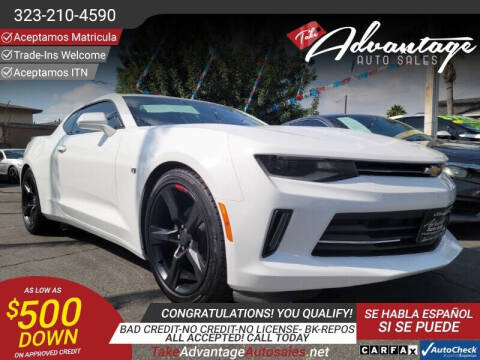 2018 Chevrolet Camaro for sale at ADVANTAGE AUTO SALES INC in Bell CA