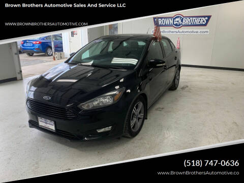 2016 Ford Focus for sale at Brown Brothers Automotive Sales And Service LLC in Hudson Falls NY