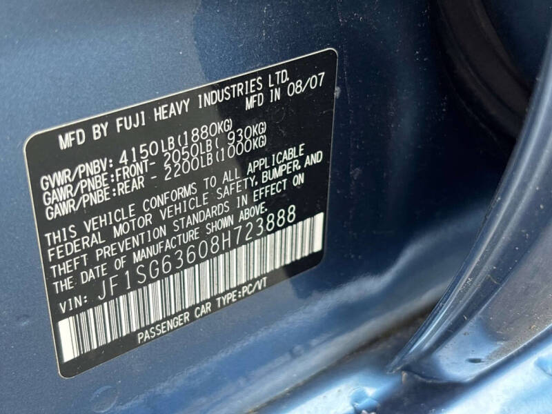 2008 Subaru Forester 2.5 X