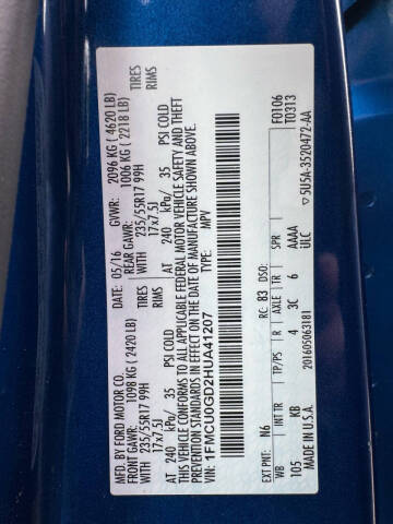 2017 Ford Escape SE