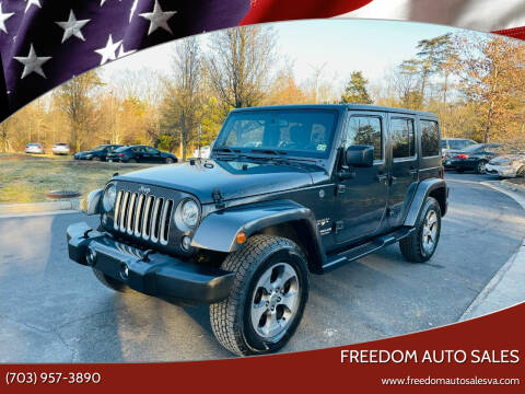 2017 Jeep Wrangler Unlimited for sale at Freedom Auto Sales in Chantilly VA