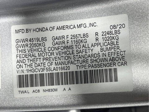 2020 Honda Accord Hybrid EX-L