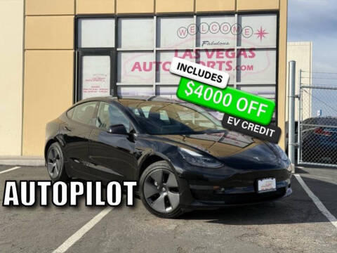 2022 Tesla Model 3 for sale at Las Vegas Auto Sports in Las Vegas NV