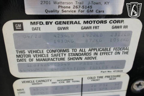 1978 Chevrolet Corvette