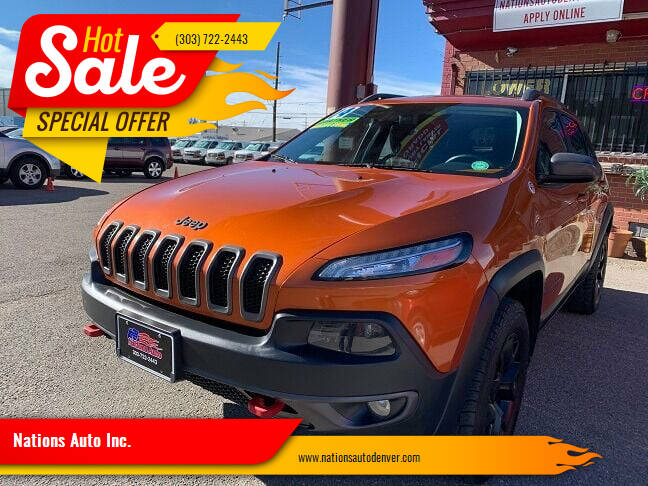 2014 Jeep Cherokee for sale at Nations Auto Inc. in Denver CO