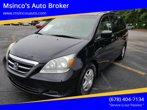 2007 Honda Odyssey for sale at Msinco's Auto Broker in Snellville GA