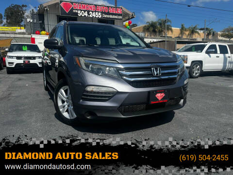 2016 Honda Pilot for sale at DIAMOND AUTO SALES in El Cajon CA
