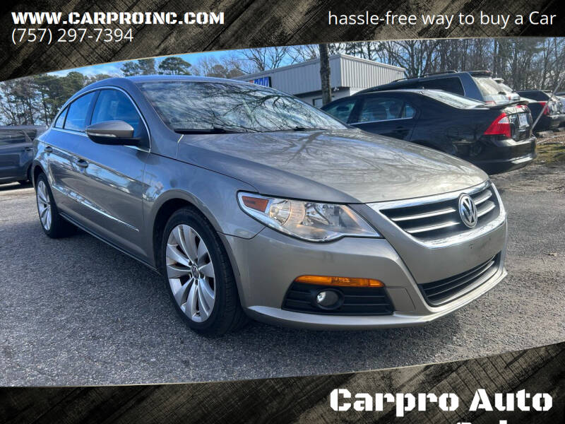 2010 Volkswagen CC for sale at Carpro Auto Sales in Chesapeake VA