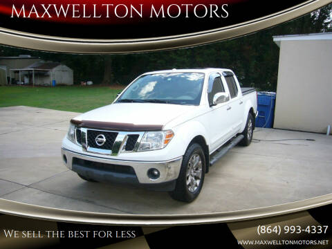 2016 Nissan Frontier for sale at MAXWELLTON MOTORS in Greenwood SC