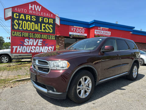 2012 Dodge Durango for sale at HW Auto Wholesale in Norfolk VA