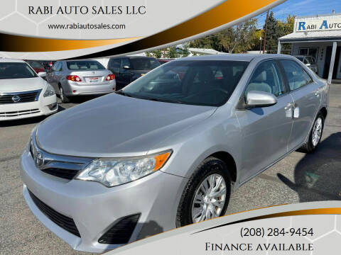 2012 Toyota Camry for sale at RABI AUTO SALES LLC in Garden City ID