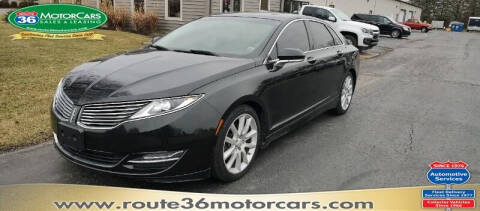 2014 Lincoln MKZ for sale at ROUTE 36 MOTORCARS in Dublin OH