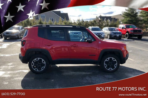 2016 Jeep Renegade for sale at Route 77 Motors Inc. in Weare NH
